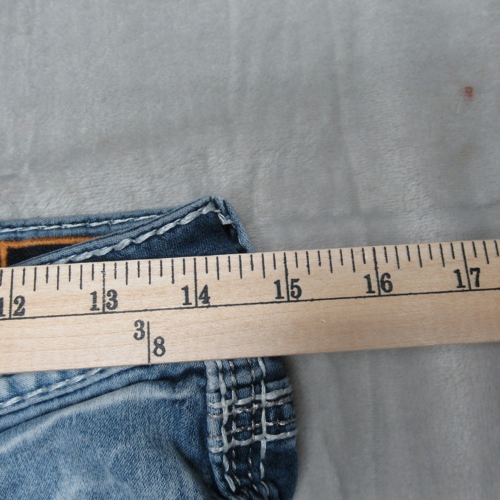 Rock Revival Jeans Womens 29x30 Blue Oliana Skinny Rhinestone Embellished Casual - Picture 3 of 15
